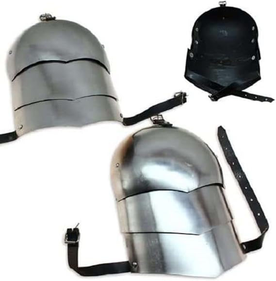 Medieval Pauldron Set Pair Plate Armor Carbon Steel Real Adult Size