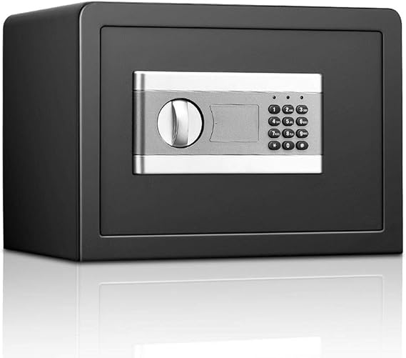 Safety Safe Security Box Home Safe Wall Digital Cabinet Safe Box With Lock Solid Steel Construction For Home Office Hotel Jewelry Cash Storage Wall Mountable (Color : Black Size : 25x35x25cm) (Black 2