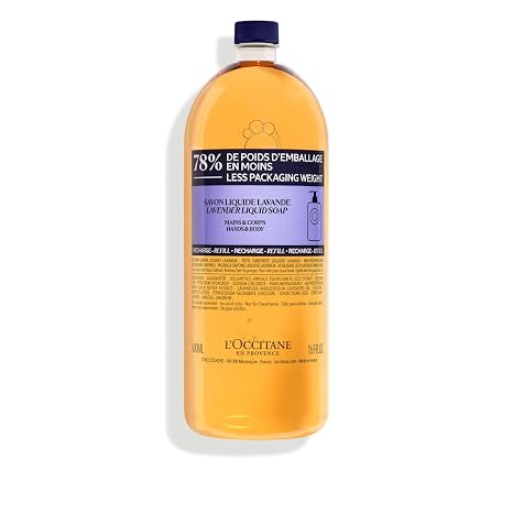 L'OCCITANE Shea Butter Extra-Gentle Hand & Body Liquid Soap, Moisturizing | Cleanses & softens skin, soothing scents, everyday nourishing care, giftable, self-care, ritual, for women & men, luxury