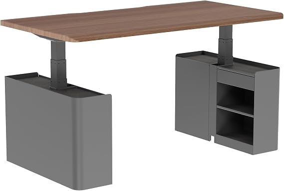 Vari Standing Desk Cubbies Slate