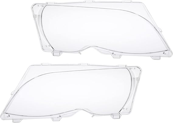 X AUTOHAUX Front Headlight Headlamp Lens Cover for BMW 4 Door 63126924045