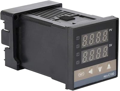 Keenso REX-C100FK02-MAN Temperature Controller, 0-400C, PID Self-Identification, 250V AC