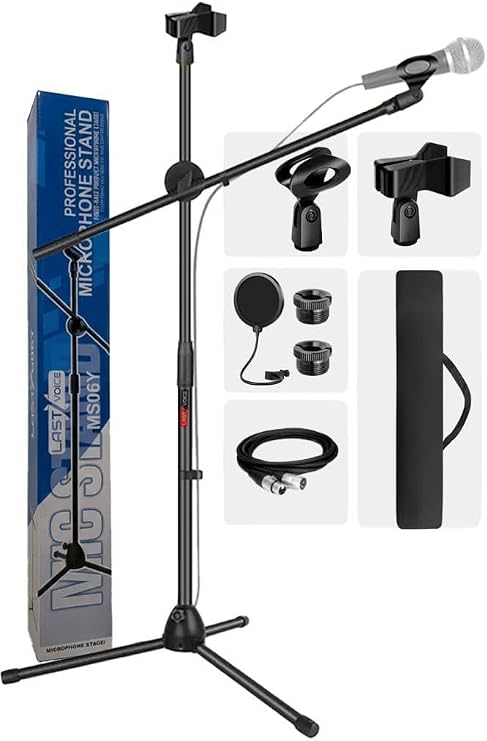 Lastvoice Ms06 Mikrofon Standı + Pop Filtre + XLR Kablo
