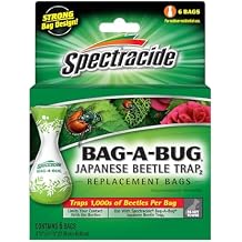 SpectracideBug Japanese Beetle Trap Disposable Bags, 6 Count (Pack of 12)