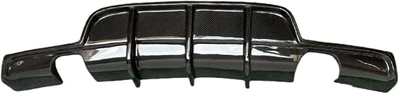 Carbon Fiber pH Style Rear Diffuser Rear Bumper Lip Dual-Sided Single Exit Compatible for BMW 3 Series F30 F35