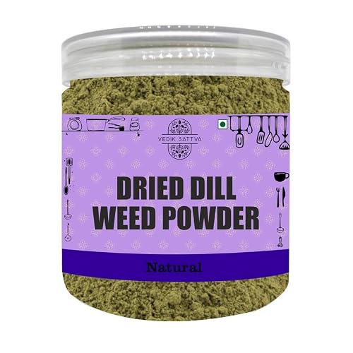 Vedik Sattva Natural Dill Weed Powder 1.58 OZ  45 GM | Pack Of 1 Box
