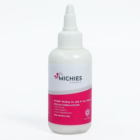 Wig Glue Lace Glue, Invisible Wig Bonding Glue, Strong Hold Hair Glue, Wig Glue for Front Lace Wig Easy to Apply Fast Drying Waterproof Latex Free Perspiration Resistant(3.4 OZ 100ML)