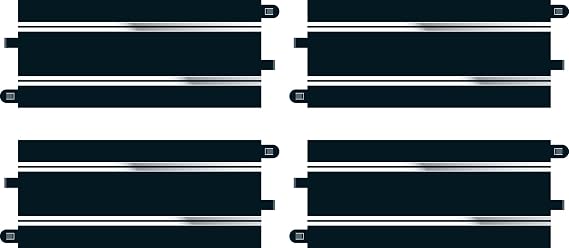 Scalextric Car Track - C8526 Scalextric Track Extension Pack 4 - 1:32 Scale Race Extension for Slot Car Set, Racing Gift Ideas for Adults & Kids - Toy Racing Accessories, Black