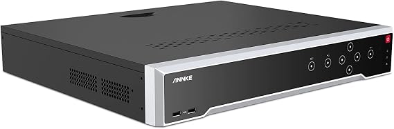 ANNKE 32 Channel 12MP PoE Network Video Recorder for PoE Security Camera, H.265+ NVR w/ 16 Ports PoE Recording, 1CH AI Face Detection, Supports up to 4X 10TB Hard Drive (Not Included)