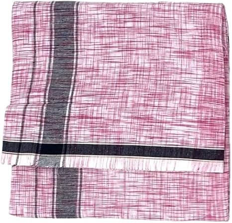 TTM Men's Cotton Multi Color - 2 Mtrs Dhoti Veshti Mundu Lungi