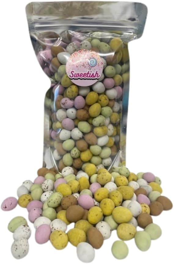 Original Milk Chocolate Mini Eggs In a Crispy Shell - Pick and Mix Sweets - 375g Resealable Pouch - By Sweetish