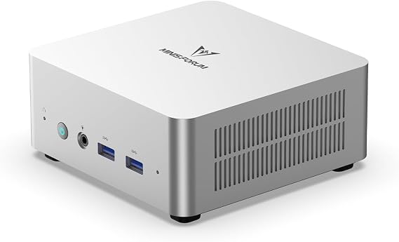 MINISFORUM UM340 Mini PC AMD Ryzen 5 3450U 4C/8T Mini Computer, DDR4 16GB RAM+512GB SSD, HDMI/DP/USB-C 4K@60Hz Output, 1X RJ45 Port, 4X USB Port, Dual Band WiFi, Radeon Vega 8 Graphics