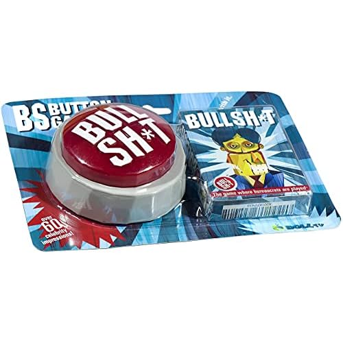 BS Button Game Bullshit Playing Cards Plus 60-Sound Button