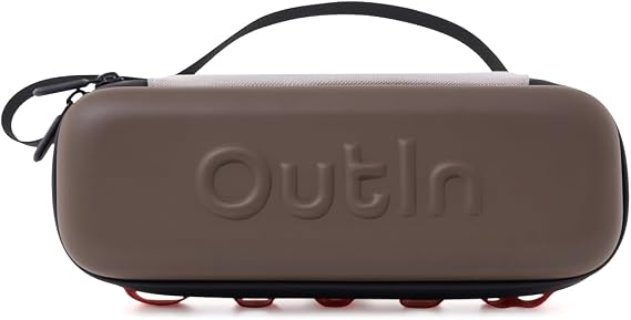 OutIn EVA Protective Case, Portable Hard Shell Travel Bag, Maple Brown