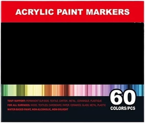 Acrylic Paint Markers, Fine Tip Pen, Waterproof & High(120 Colors)