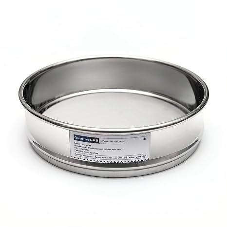 Lab Sieves 6 Mesh, Economy Test Sieve #6 Mesh, 8'' Diameter, 304 Stainless Steel Wire Cloth 204.5cm