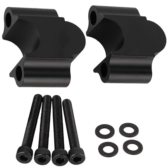 EBTOOLS For Cb500 Bar Riser - 7/8" Motorcycle Handlebar Risers Universal Aluminum Alloy 7/8'' 22Mm Handbar Rising Clamp Handle Bar Riser 30Mm Height Black Replacement For Motorcycle Atv Dirt Bike