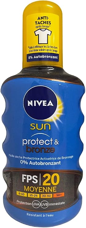 Nivea Protect and Bronze Oil Spray SPF 20, 200 g