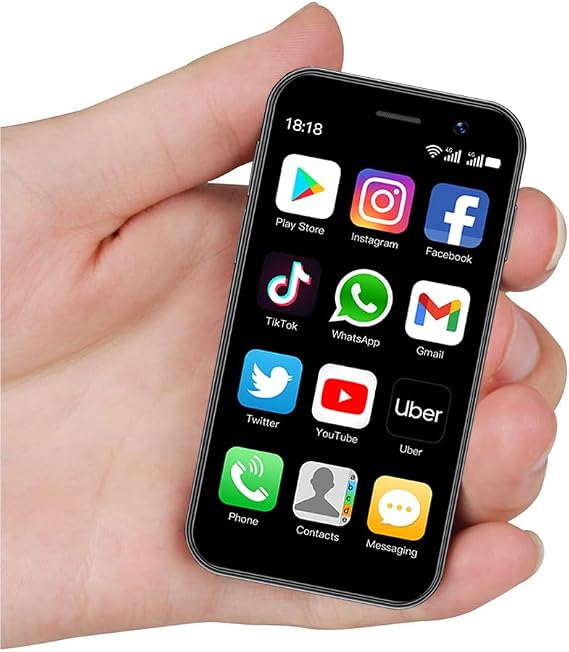Cutwif Mini 4G Smartphone Unlocked, 3.0 Inch Dual Sim Quad Core Mini Phone Premium Phone Small Smartphone Student Pocket Cellphone, 2+16GB (Black)