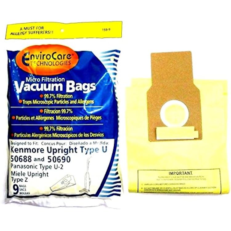 12 Kenmore Upright 50688 & 50690 Microfiltration Vacuum Sweeper Bags