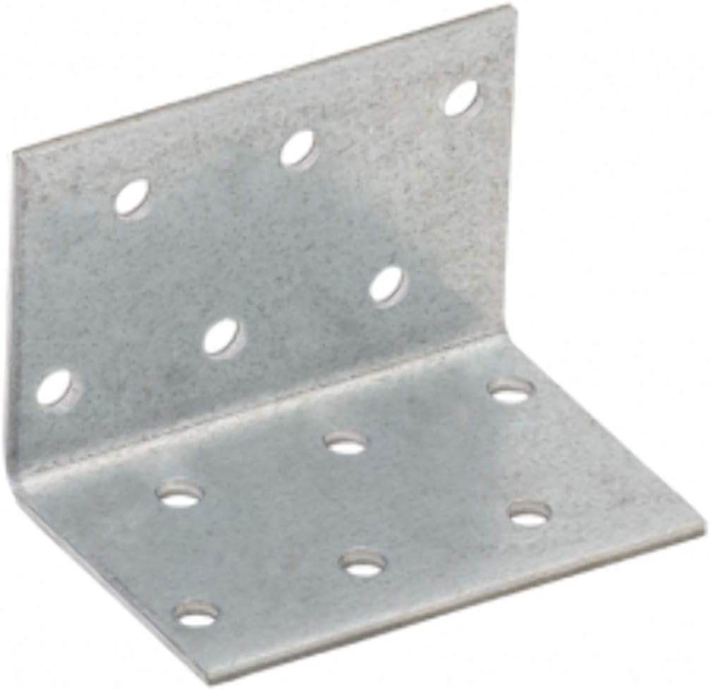 KM2 40x40x60 T2mm Galvanised Steel Corner Angle Bracket Brace 90 Degree 2.0mm Heavy Duty