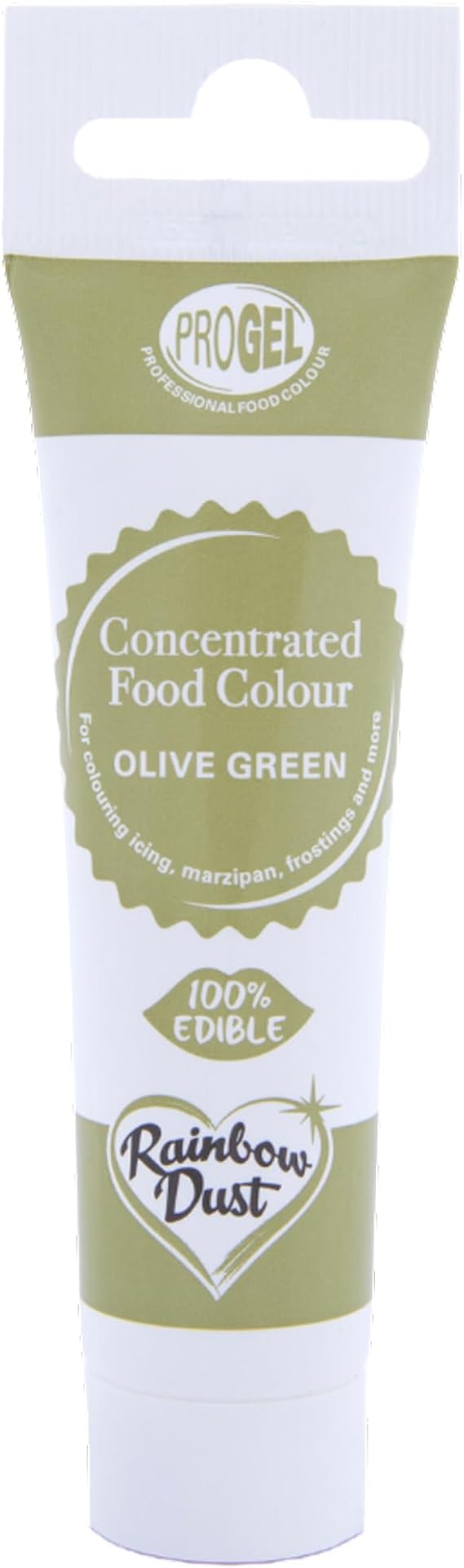 Rainbow Dust ProGel Professional Food Colouring, Olive Green 25g
