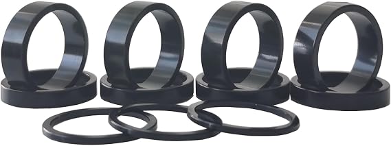 CDHPOWER 11 Pieces Bike Aluminum/Carbon Fiber Headset Spacer Bicycle 1-1/8 Inch 10mm 5mm 2mm