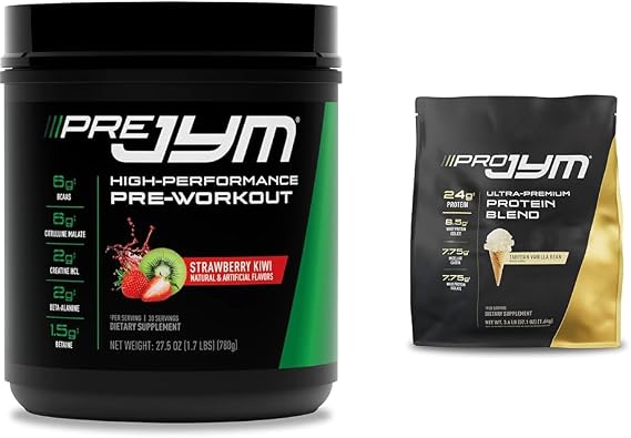 PRE JYM 30 Servings - Strawberry Kiwi & ahitian Vanilla Bean