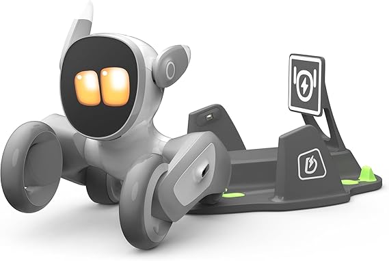 Loona: Your Cute Smart Petbot - GPT-4o Chat Enabled with Voice Command and Motion Recognition - Best Boys and Girls Gifts for 2024 - V20 - With Charging Dock