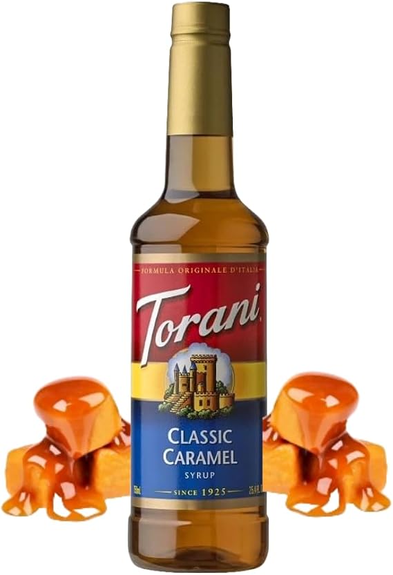 Torani Coffee Syrup, Classic Caramel Flavour, 750ml