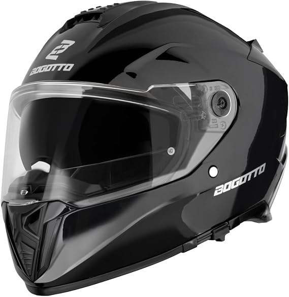 Bogotto FF122 SVK Solid Helmet Black S
