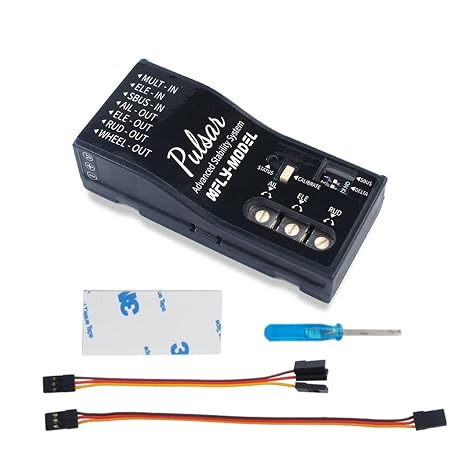 XFly Pulsar V2 3-Axis Gyro RC Flight Controller Stabilizer with Nose Wheel Anti-sideslip Function
