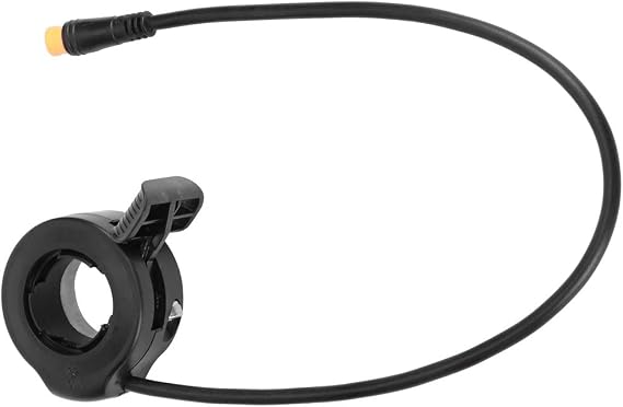 Thumb Throttle for E Bike, Thumb Throttle Electric Bike, Water Proof 3 Pin Finger Throttle Accelerator Replacement with Connector for Electric Scooters