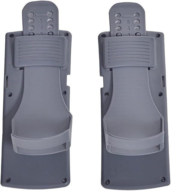 Rowing Machine Foot Pedals Compatible with For Concept 2 Model D/E and Powerfun 500/550, Adjustable Plastic Footrests for Indoor Rower Fitness Equipment