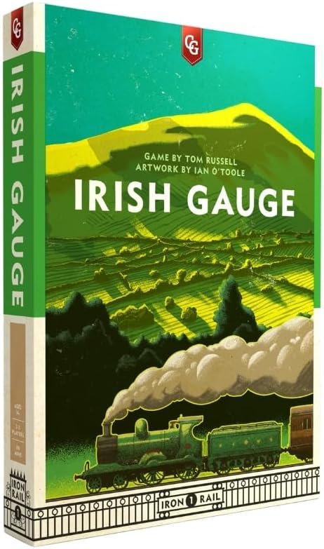 Capstone Games Irish Gauge Strategy Board Game for Ages 15+ | Economic | Railroad Investment with Auction Bidding and Shareholding, Route Expansion, Euro-Style Railway Network, 3-5 Players, 60 Min