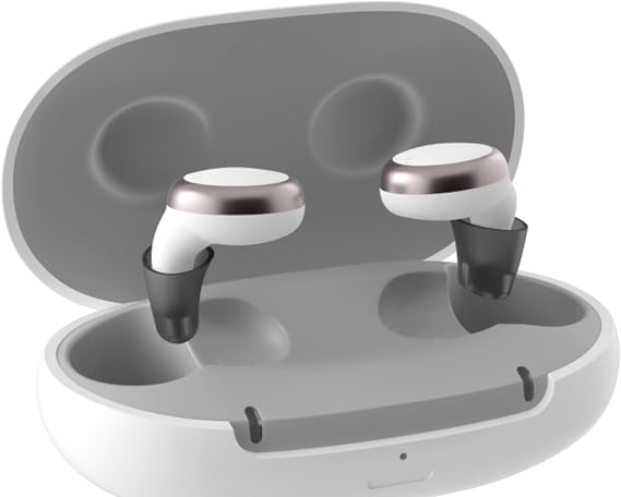 Active Pro IX Hearing Aid Charging Case - Portable Replacement Charger Dock with Secure Magnetic Fit, Fast USB-C & Wireless Charging