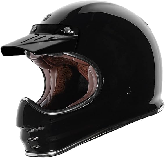 TORC T3/Baja Fiberglass Retro Classic Full-Face Motorcycle Helmet DOT & ECE Approved