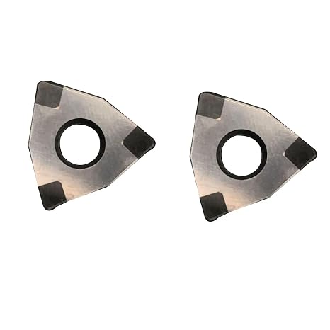 2pcs Turning indexble Inserts WNMG080408 CBN-6 Cubic Boron Nitride Suitable for high Speed Finishing of Heat Treated Steel,sintered Ferrous Alloy and cast Iron