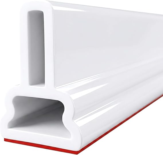39Inch Collapsible Threshold Water Dam 1.5" high Walkin Shower Guard To Keep Water In Shower Stall Water Barrier Silicone For Dry And Wet Bathroom Kitchen Wheelchair Accessible