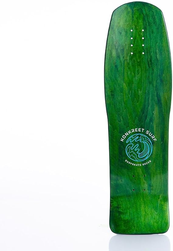 Surfskate Deck, 34" Long, 10" Wide , 7-ply Wood Construction, Adjustable 18-19 Inch Wheelbase, Surf Training Longboard for Adults and Youth