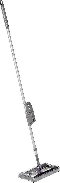 Swivel Sweeper - Cordless Electric Floor and Carpet Sweeper with Rotating Brush for Efficient Cleaning, Quad Brush Technology- Purple