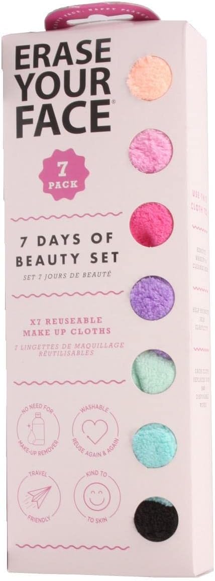 Erase your Face Make Up Removing Cloths Brights Set