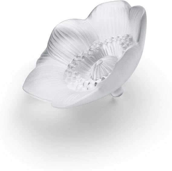 Lalique Crystal Clear Anemone Sculpture Small