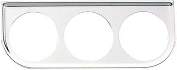 Equus 9823 2" Triple Gauge Mounting Panel, Chrome