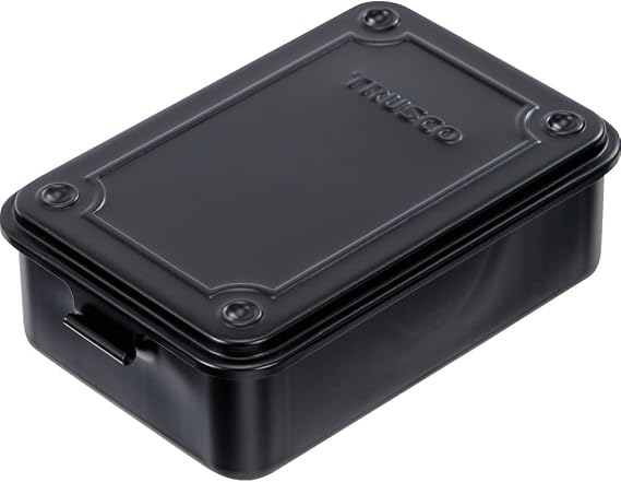 TRUSCO T-150MBK Trunk Type Tool Box, Matte Black, 6.1 x 4.1 x 2.0 inches (154 x 105 x 52 mm)