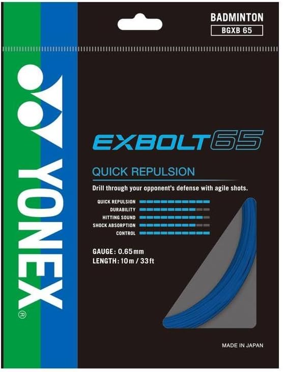 Yonex Exbolt 65 Badminton String Set (Choice of Color) (Blue)