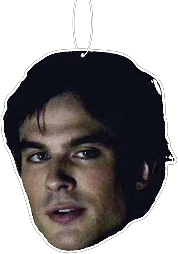 Damon Salvatore TVD Actor Fan Hanging Air Freshener Car Decor Vanilla Scented