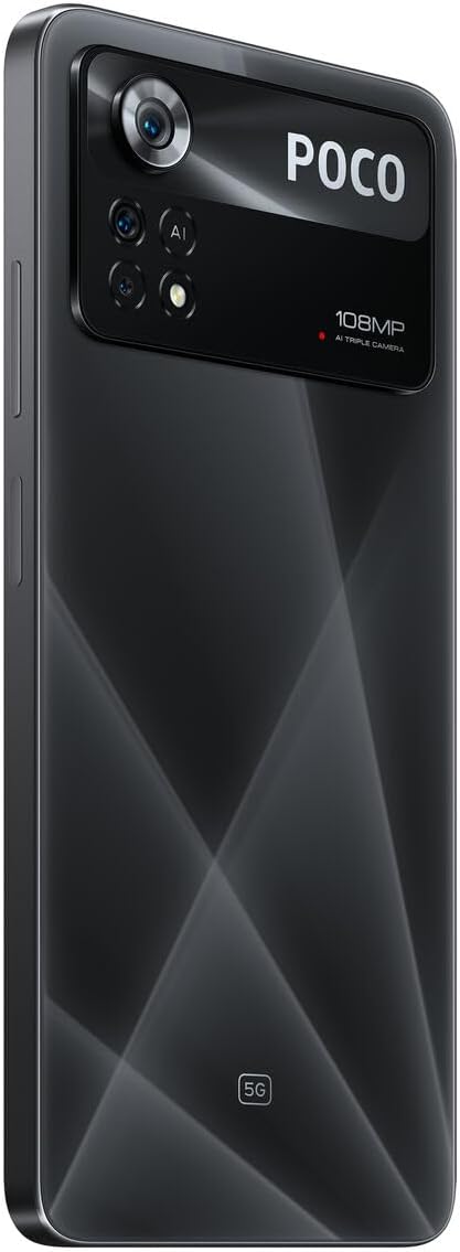 Poco X4 Pro 5G 128GB 6GB Factory Unlocked (GSM Only | No CDMA - not Compatible with Verizon/Sprint) Global Version - Laser Black