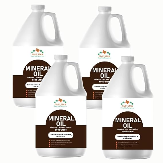 FIVE STAR MATERIALS RESOURCES Pure USP Mineral Oil (4 Gallons)