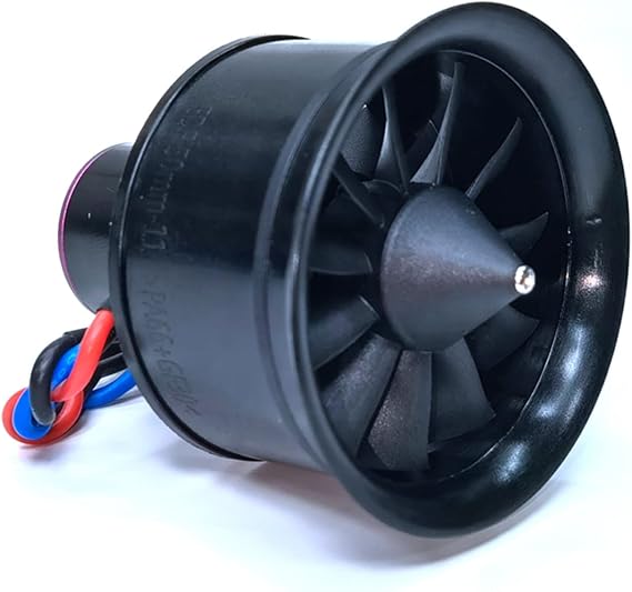 EDF 50mm 3S 4900KV 11 Blades 12.6V Electric Ducted Fan, Hobby RC Jet Engine Propeller, RC Car Engine Parts, High Speed Brushless Motor, Remote Control Model, Replacement Airplane Parts DIY
